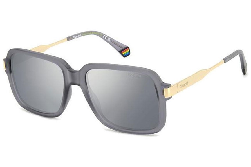 Sonnenbrille Polaroid PLD6220/S/X RIW/EX Polarized Rechteck Grau