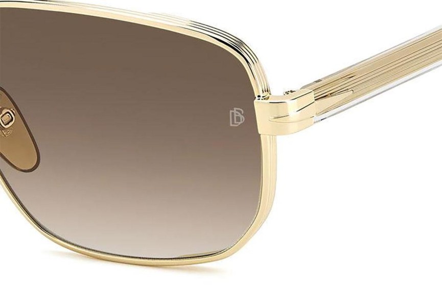 Sonnenbrille David Beckham DB7121/G/S LOJ/HA Rechteck Gold