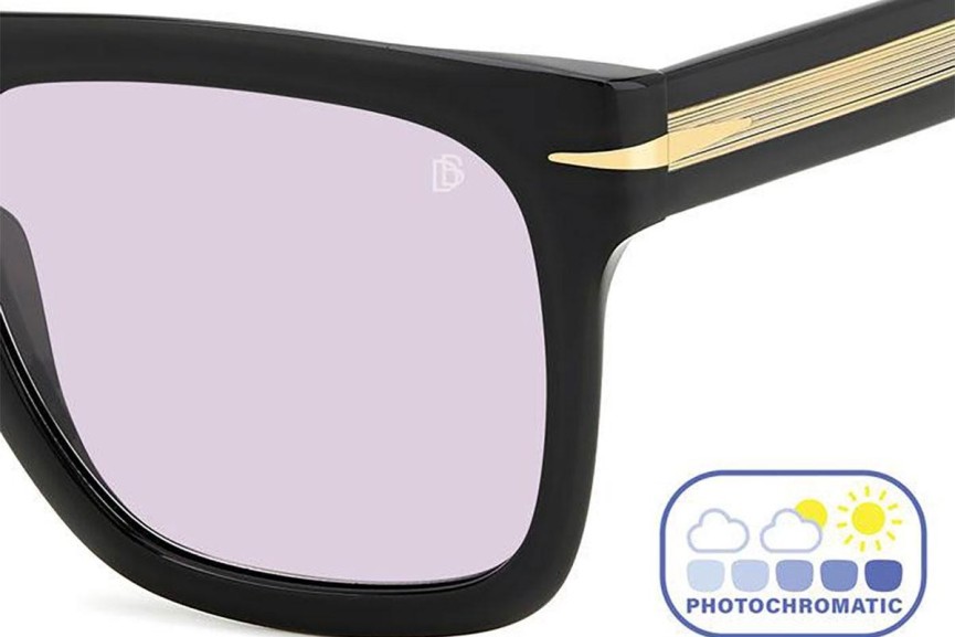 Sonnenbrille David Beckham DB7000/SFLAT 807/KE Rechteck Schwarz