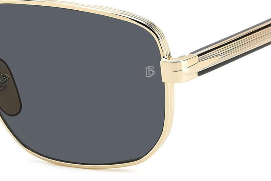 Sunglasses David Beckham DB7121/G/S RHL/IR Rechteck Gold