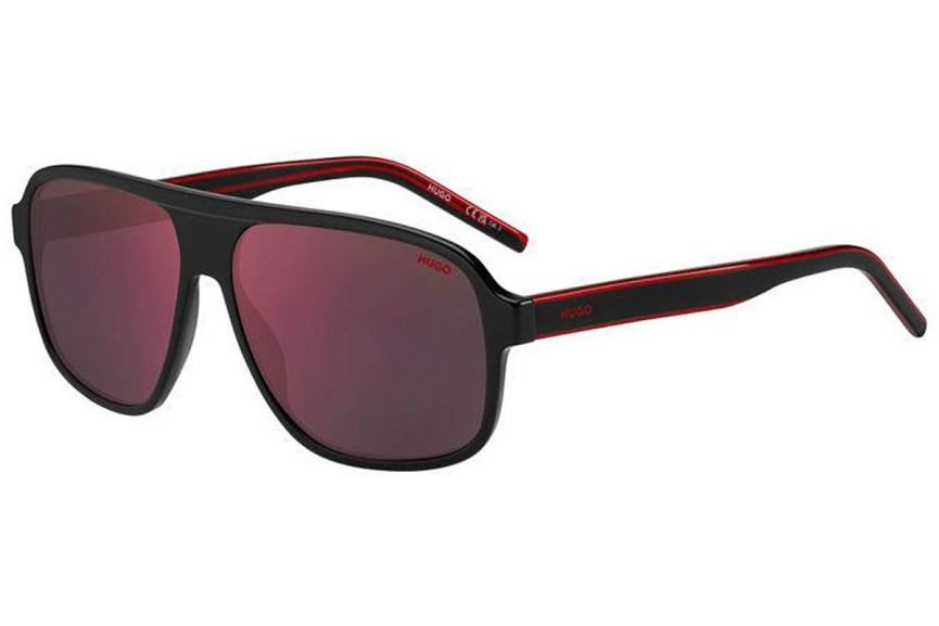 Sonnenbrille HUGO HG1296/S OIT/AO Flat Top Schwarz