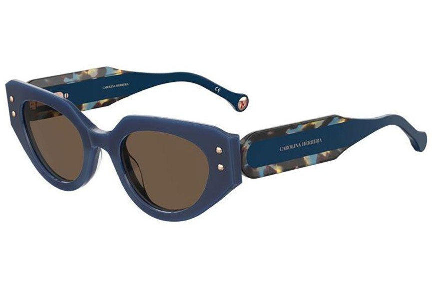 Sonnenbrille Carolina Herrera HER0221/G/S XP8/70 Cat Eye Blau