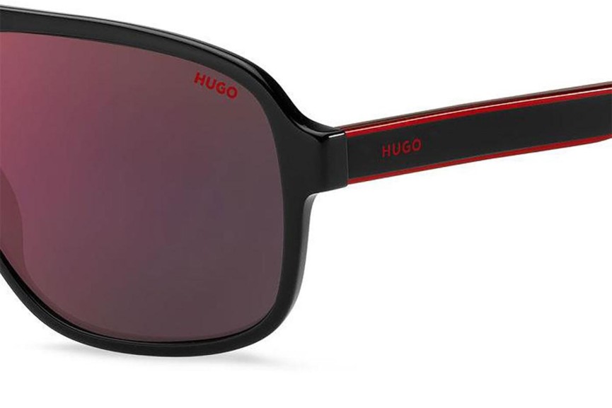 Sonnenbrille HUGO HG1296/S OIT/AO Flat Top Schwarz