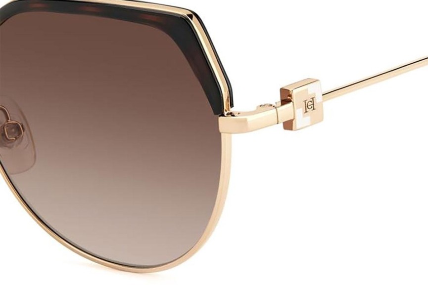 Sunglasses Carolina Herrera HER0238/S LVL/HA Rund Gold