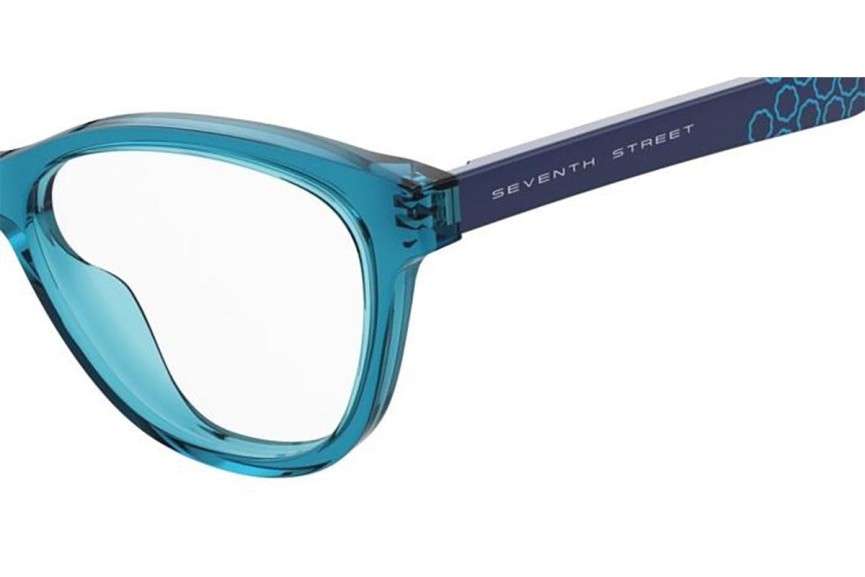 Glasses Seventh Street S337 MVU Cat Eye Blau