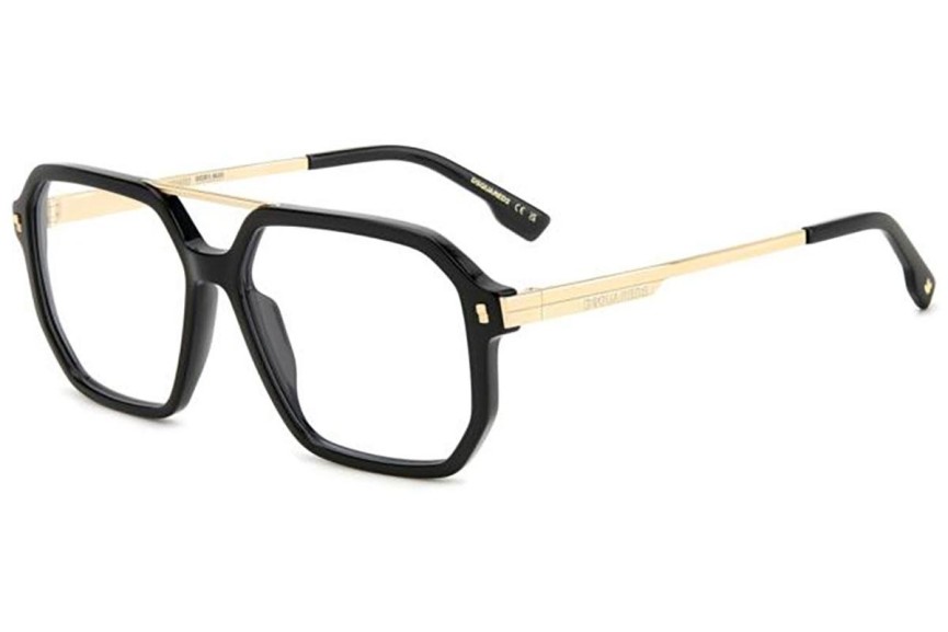 Glasses Dsquared2 D20123 2M2 Quadratisch Schwarz