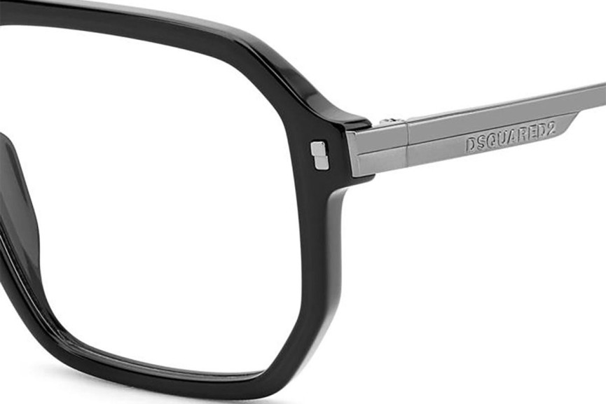 Glasses Dsquared2 D20123 ANS Quadratisch Schwarz