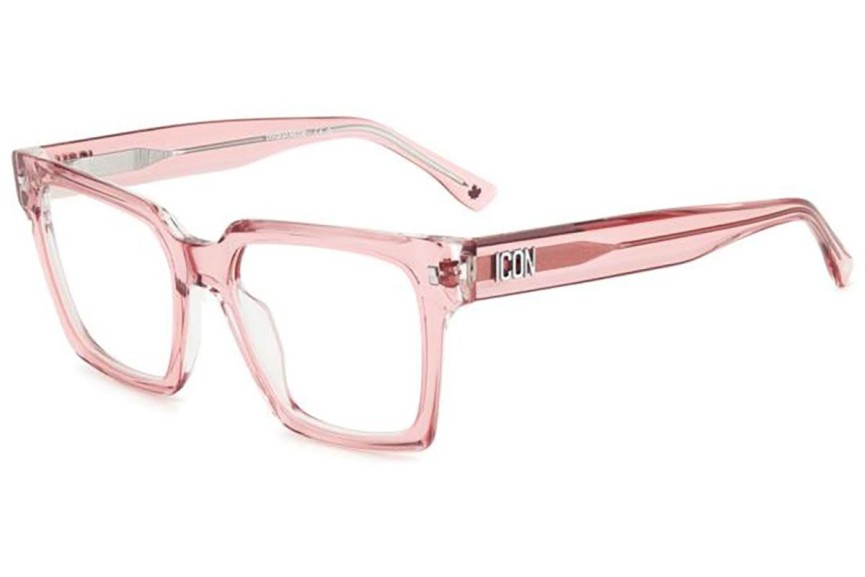 Glasses Dsquared2 ICON0019 8XO Rechteck Rosa