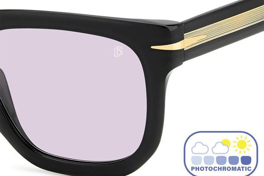 Sunglasses David Beckham DB7118/S 807/KE Rechteck Schwarz