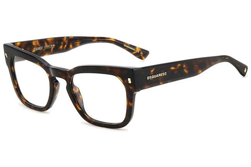 Glasses Dsquared2 D20129 086 Rechteck Havanna