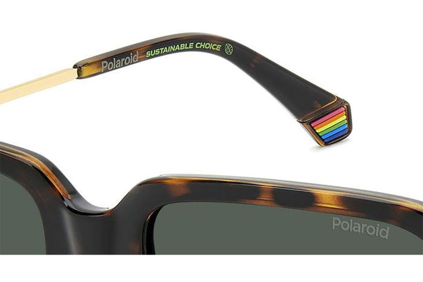 Sonnenbrille Polaroid PLD6220/S/X 086/UC Polarized Rechteck Havanna