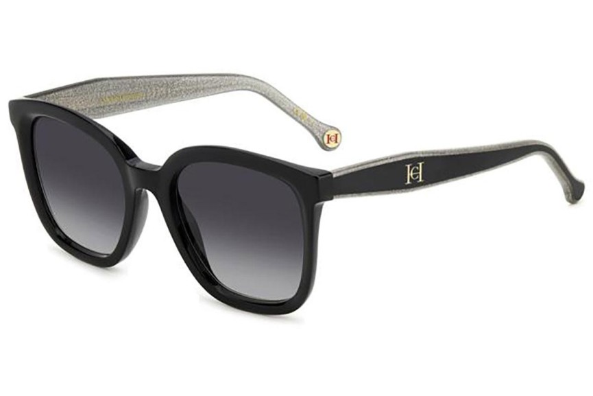 Sunglasses Carolina Herrera HER0225/G/S BSC/9O Quadratisch Schwarz