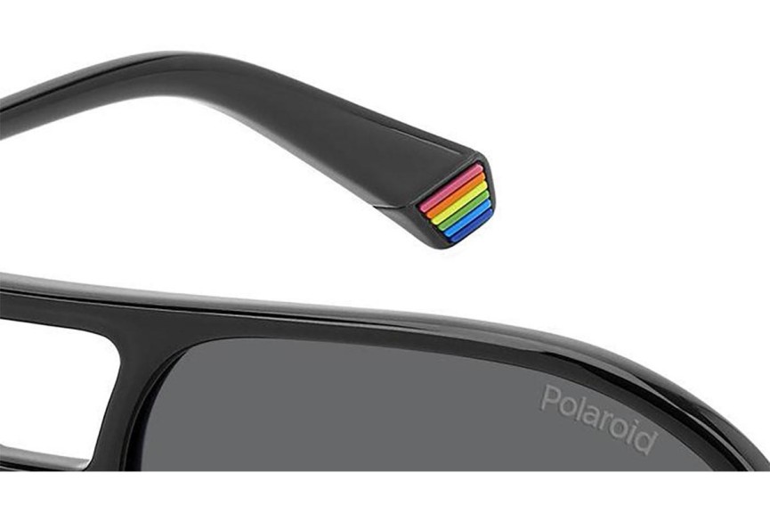 Sonnenbrille Polaroid PLD6217/S 807/M9 Polarized Quadratisch Schwarz