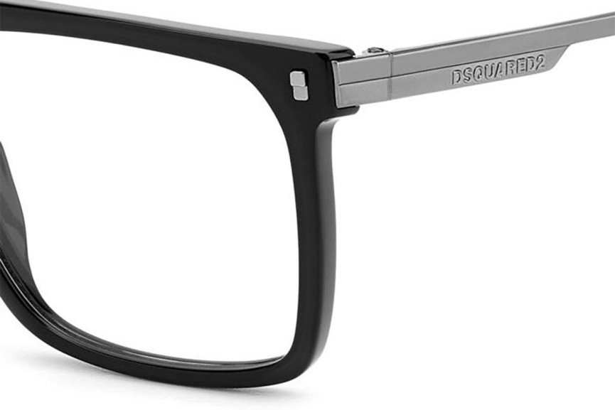 Glasses Dsquared2 D20122 ANS Flat Top Schwarz