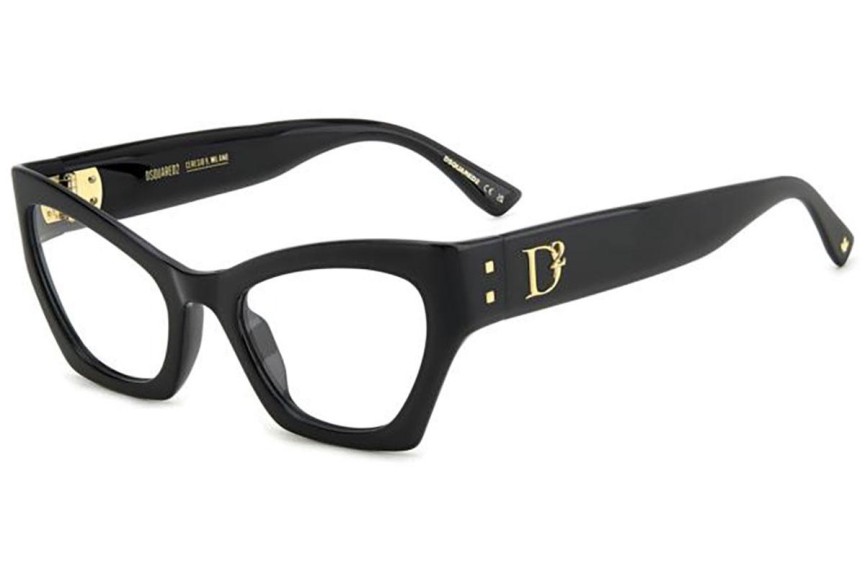 Glasses Dsquared2 D20133 807 Cat Eye Schwarz