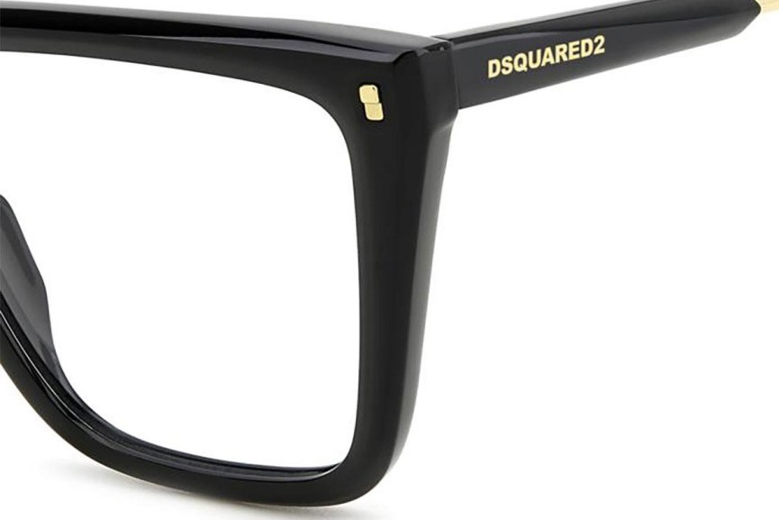 Glasses Dsquared2 D20136 807 Rechteck Schwarz