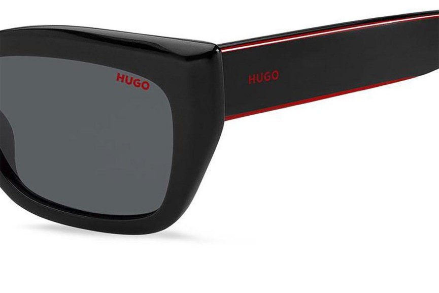 Sonnenbrille HUGO HG1301/S OIT/IR Rechteck Schwarz