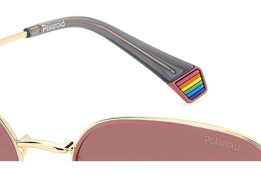 Sonnenbrille Polaroid PLD6214/S/X EYR/GC Polarized Rechteck Gold