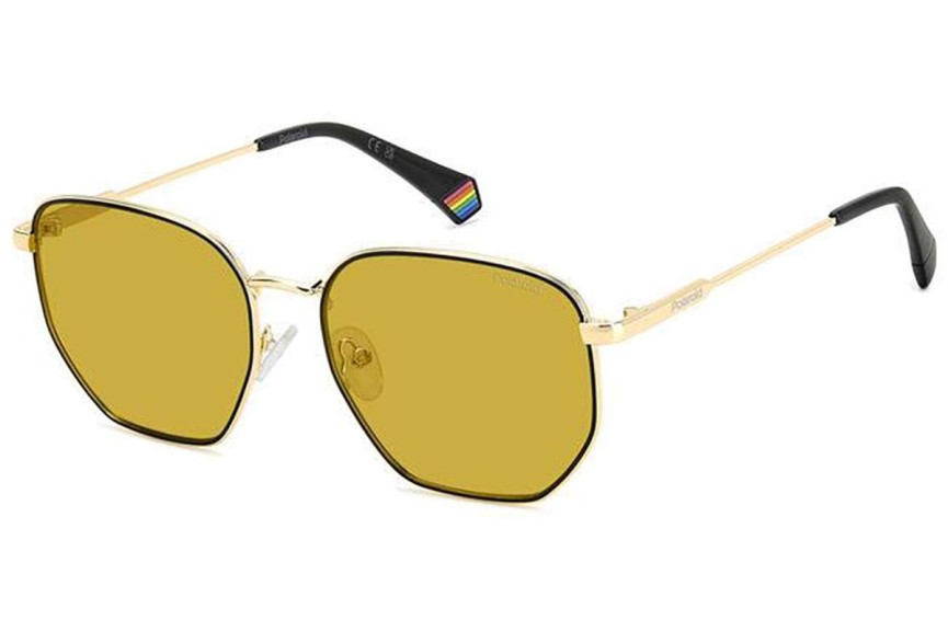 Sonnenbrille Polaroid PLD6214/S/X DYG/MU Polarized Rechteck Gold