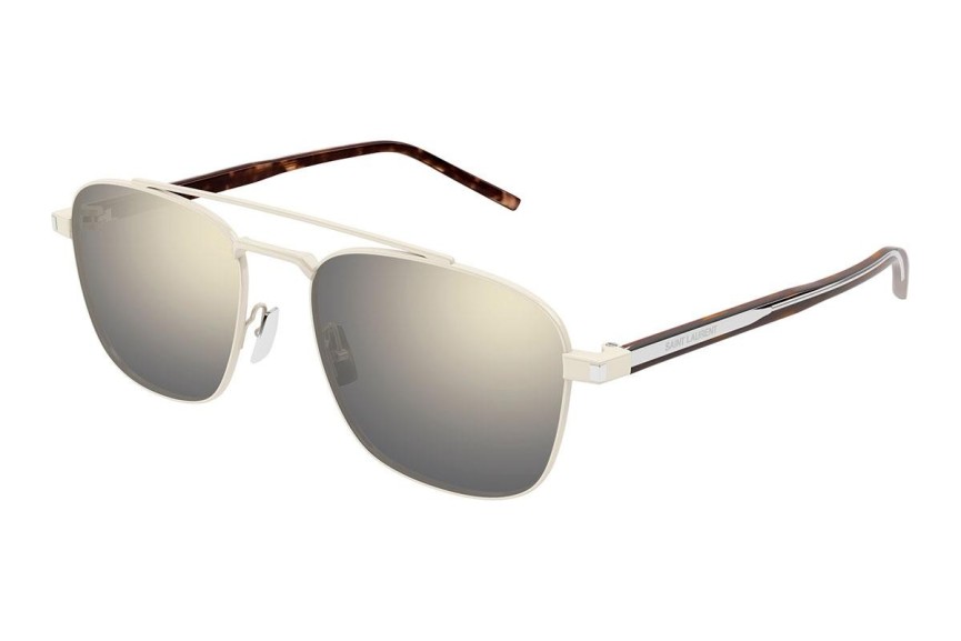 Sonnenbrille Saint Laurent SL665 005 Pilot Beige