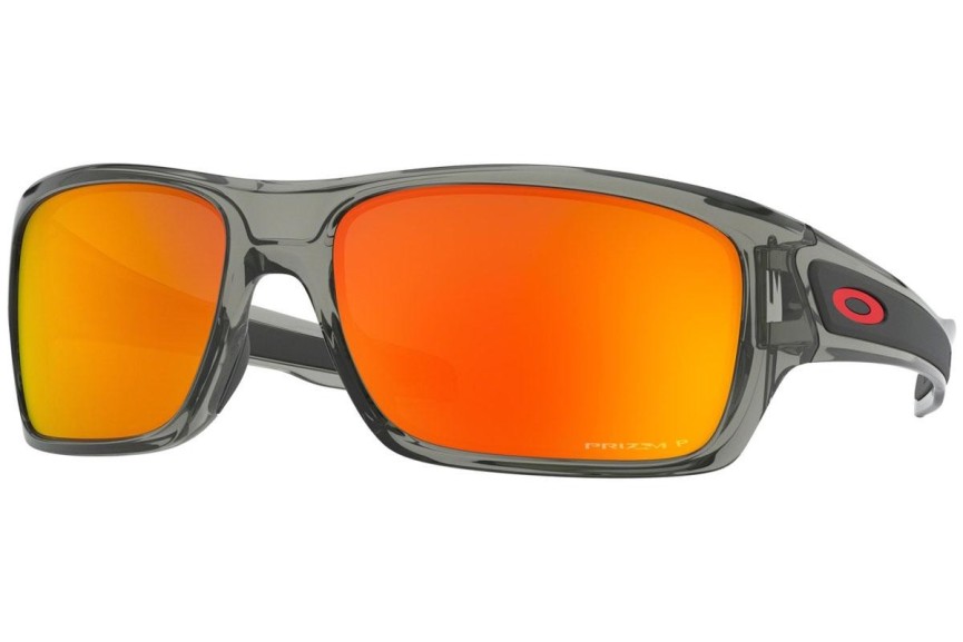 Sonnenbrille Oakley Turbine OO9263-57 PRIZM Polarized Rechteck Grau