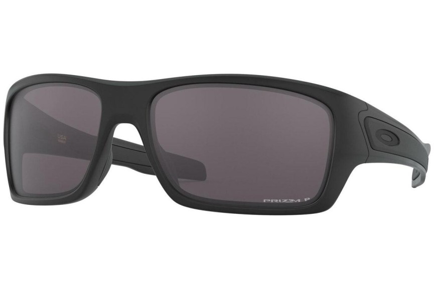 Sonnenbrille Oakley Turbine OO9263 926362 Polarized Rechteck Schwarz