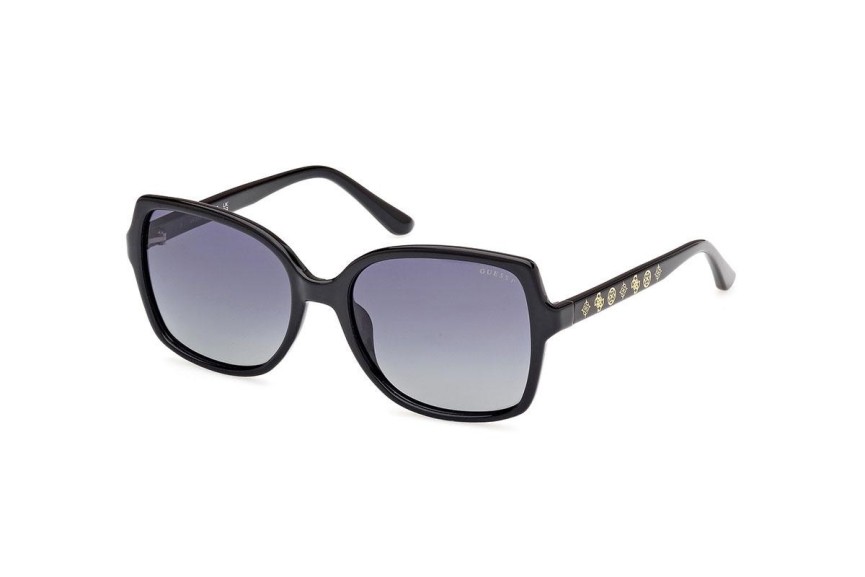 Sonnenbrille Guess GU00100 01D Polarized Quadratisch Schwarz