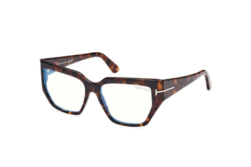 Glasses Tom Ford FT5951-B 052 Quadratisch Havanna