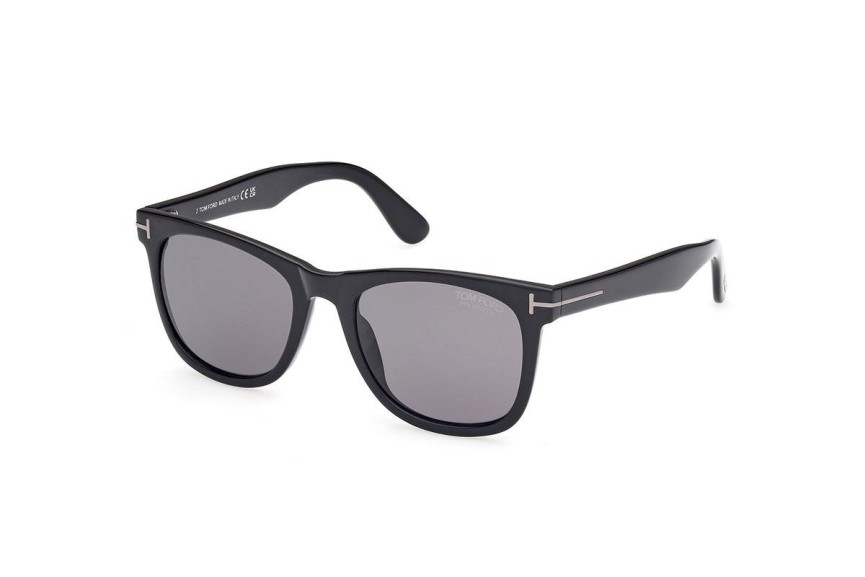 Sonnenbrille Tom Ford FT1099-N 01D Polarized Quadratisch Schwarz