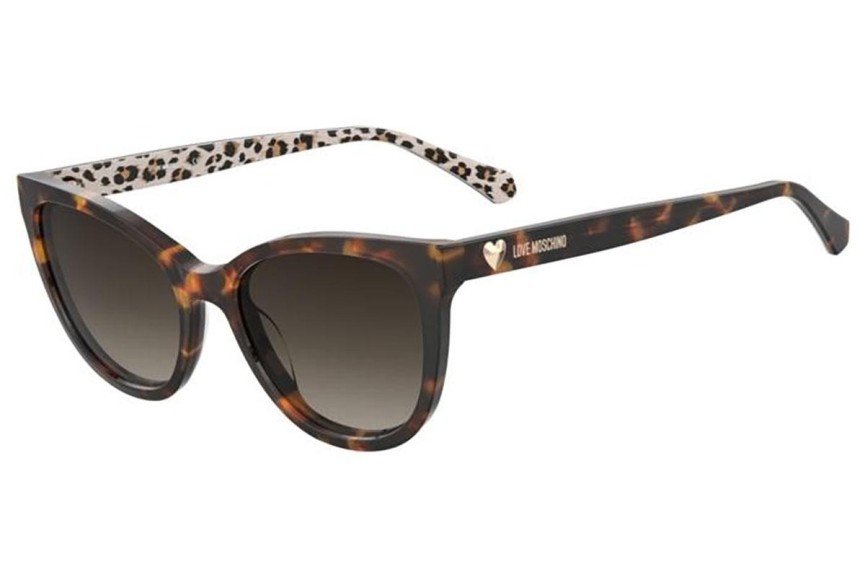 Sunglasses Love Moschino MOL072/S H7P/HA Rechteck Havanna