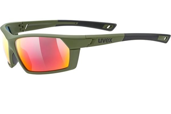 Sonnenbrille uvex sportstyle 225 Olive Green Mat S3 Rechteck Grün