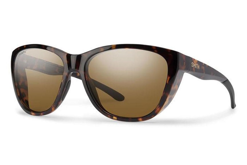 Sunglasses Smith SHOAL 086/L5 Polarized Rund Havanna