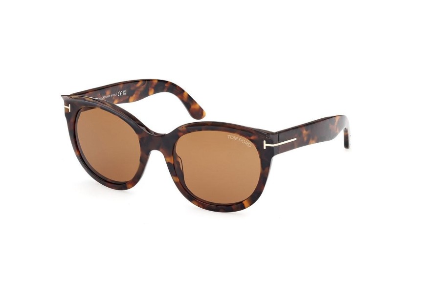 Sunglasses Tom Ford FT1114 52E Rund Havanna