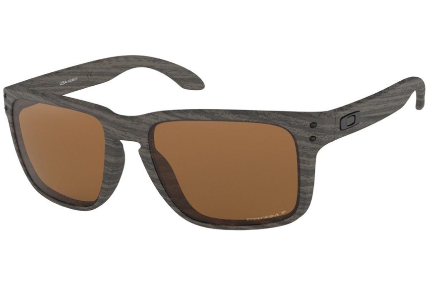 Sunglasses Oakley Holbrook XL Woodgrain Collection OO9417-06 PRIZM Polarized Quadratisch Braun