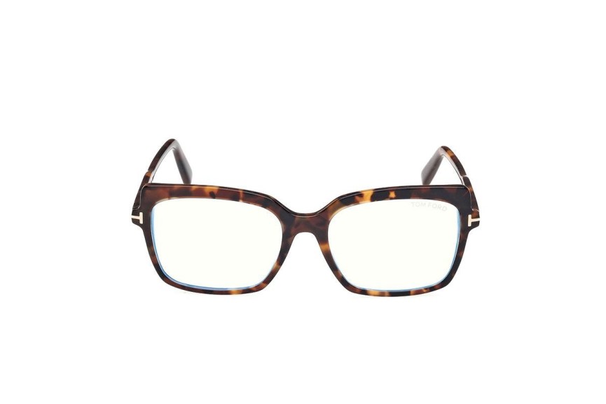 Brillen Tom Ford FT5947-B 052 Quadratisch Havanna