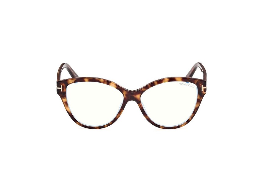 Brillen Tom Ford FT5954-B 056 Cat Eye Havanna