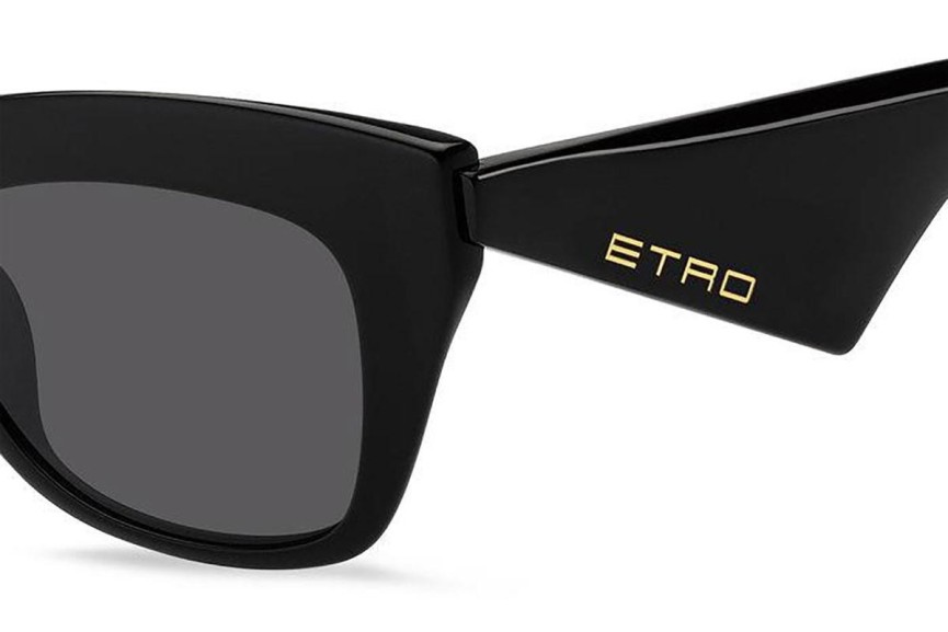 Sunglasses Etro ETRO0004/G/S 807/IR Browline Schwarz