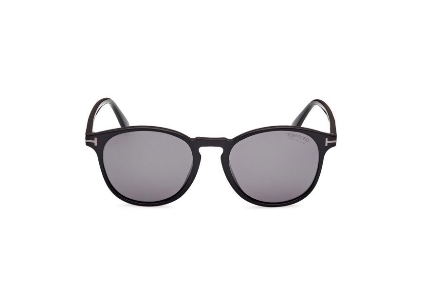 Sonnenbrille Tom Ford FT1097-N 01D Polarized Rund Schwarz