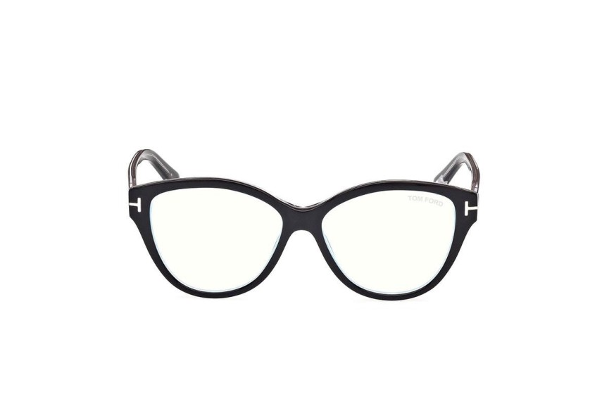 Brillen Tom Ford FT5954-B 003 Cat Eye Schwarz