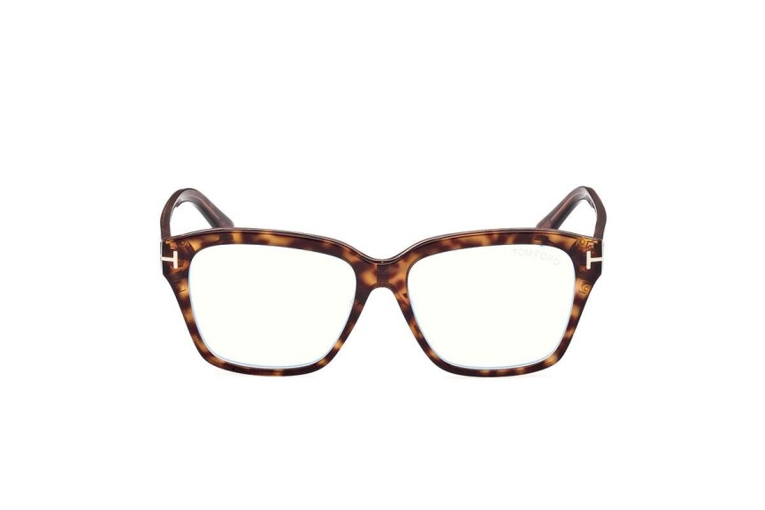 Glasses Tom Ford FT5955-B 056 Quadratisch Havanna