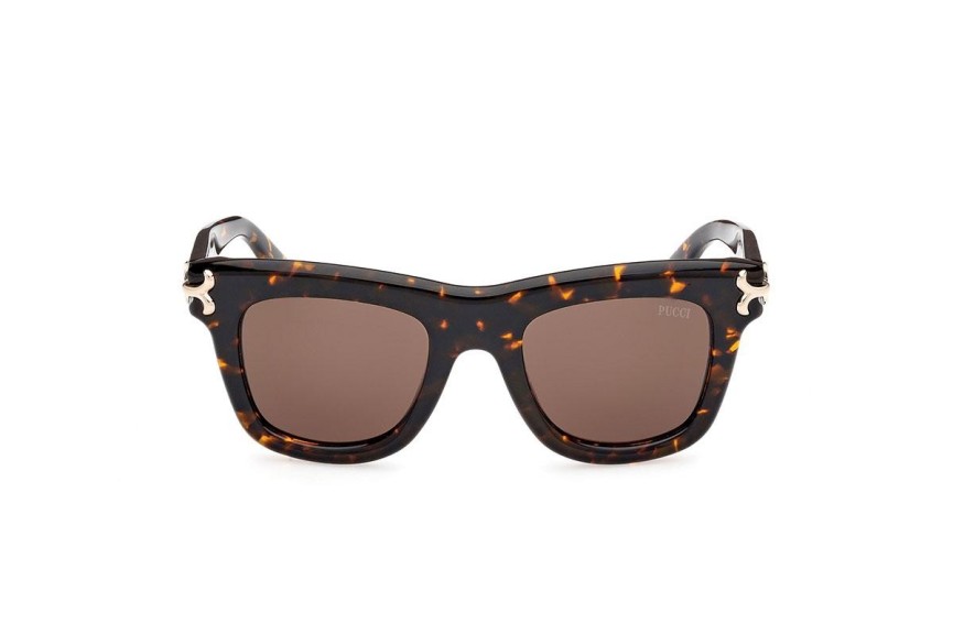 Sunglasses Emilio Pucci EP0222 52E Quadratisch Havanna