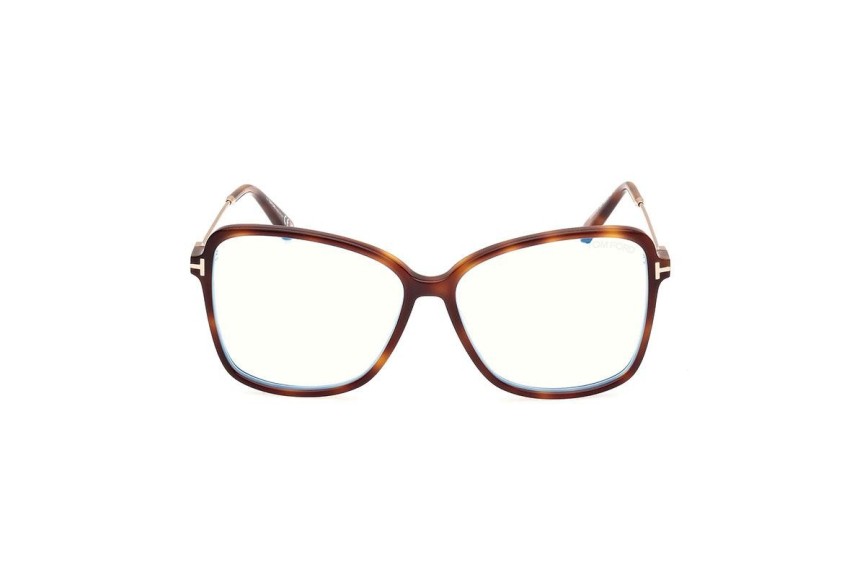 Glasses Tom Ford FT5953-B 053 Cat Eye Havanna