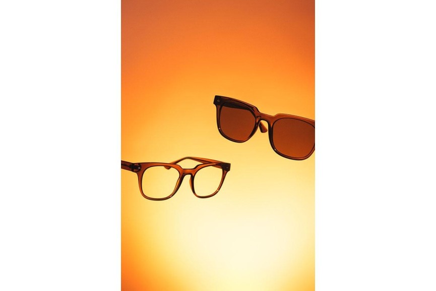 Glasses OiO by eyerim Hydra Crystal Brown Quadratisch Braun