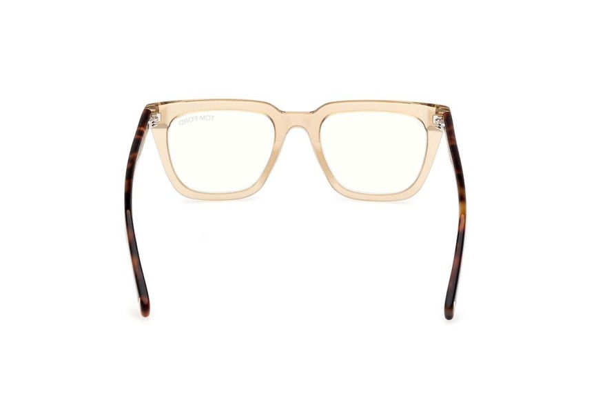 Glasses Tom Ford FT5963-B 045 Rechteck Beige