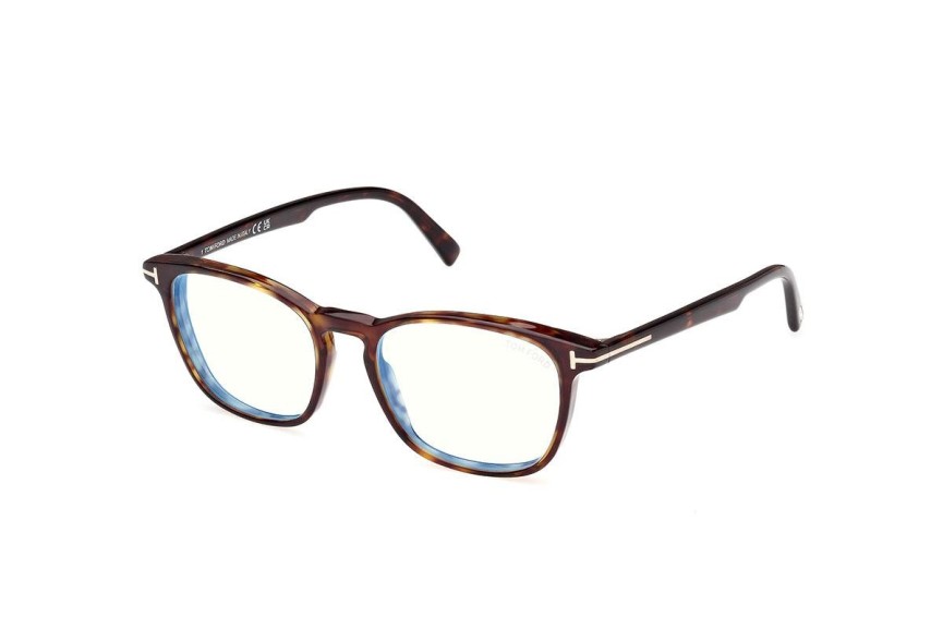 Brillen Tom Ford FT5960-B 052 Rechteck Havanna