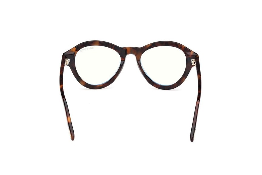 Glasses Tom Ford FT5962-B 052 Rund Havanna