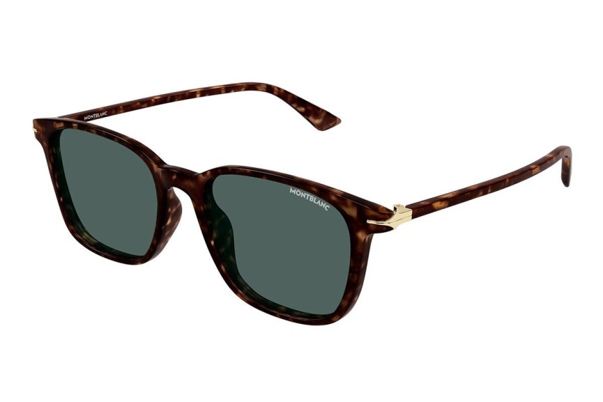 Sonnenbrille Mont Blanc MB0338S 002 Rechteck Havanna