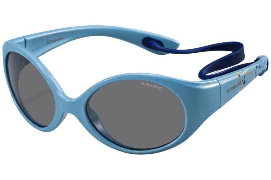 Sonnenbrille Polaroid Junior PLD8010/S MIF/Y2 Polarized Oval Blau