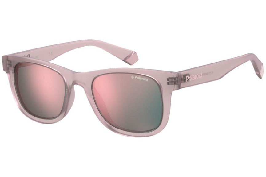 Sonnenbrille Polaroid Junior PLD8009/N/NEW FWM/JQ Polarized Quadratisch Rosa