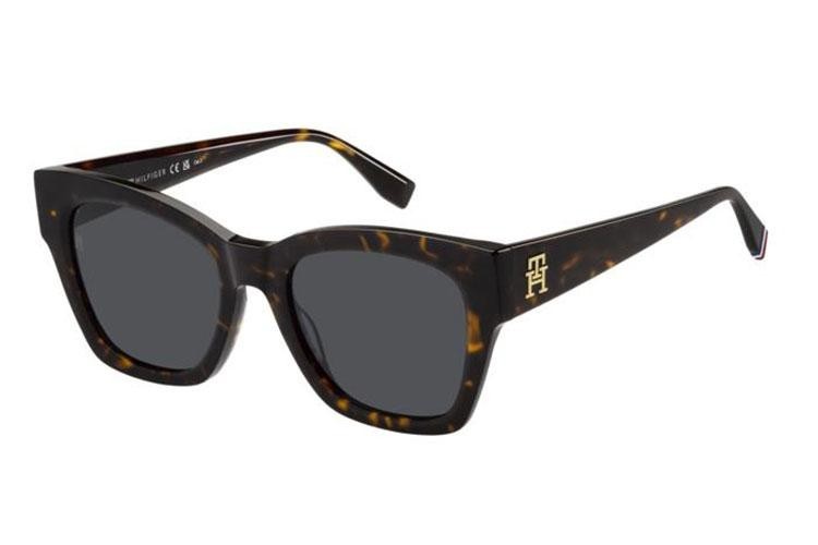 Sonnenbrille Tommy Hilfiger TH2156/S 086/IR Rechteck Havanna